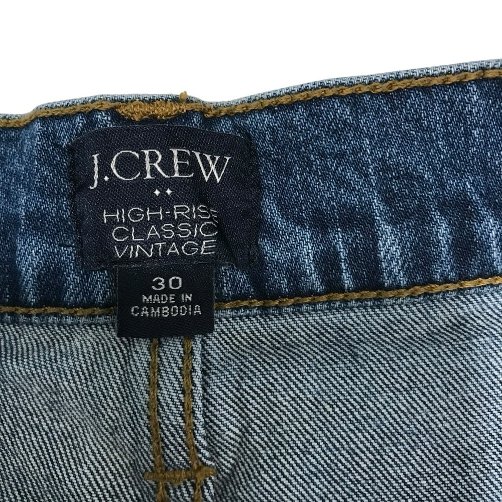 J. Crew High-Rise Classic Vintage Jeans Womens 30 Straight Leg Ankle - Picture 5 of 8